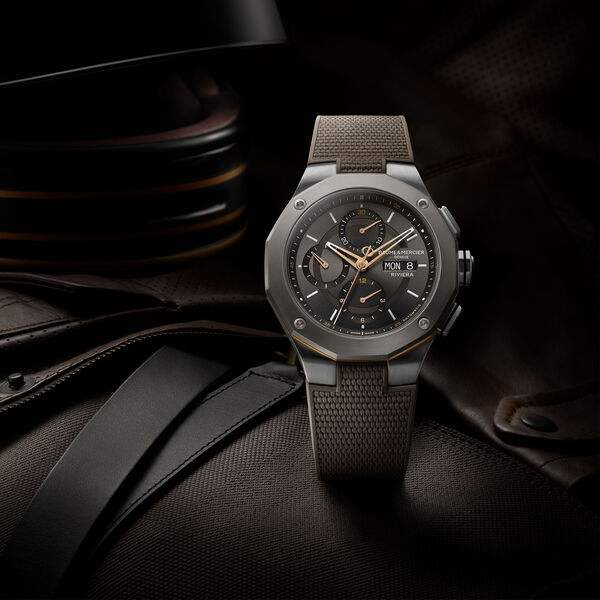 Riviera 43 mm Chronograph automatique en acier inoxydable